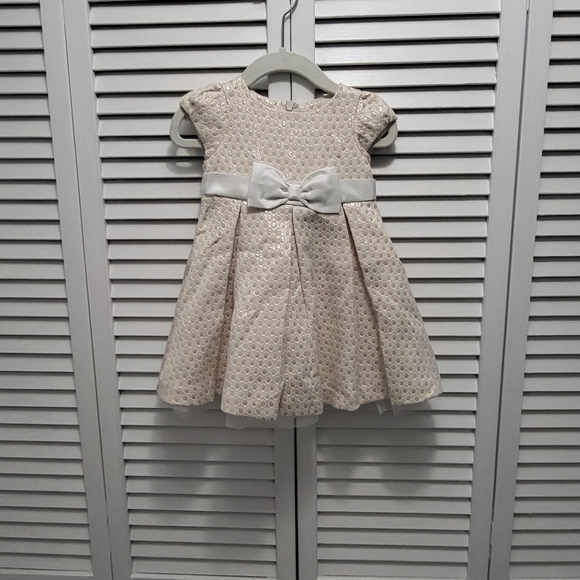 Gymboree baby dress size 6 - 12 months new beige gold color - Picture 1 of 4